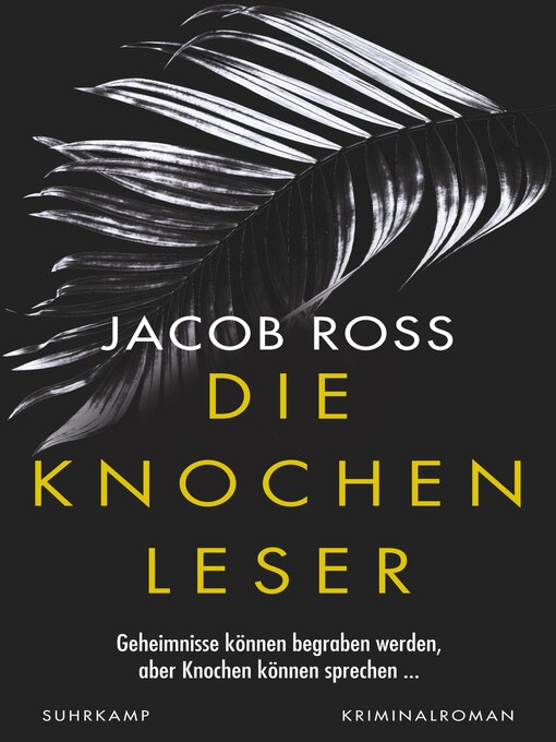 Title details for Die Knochenleser by Jacob Ross - Wait list